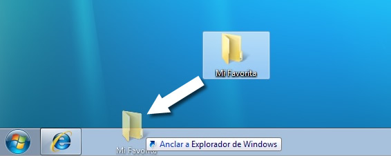 Carpetas Pin-Up en Windows 7