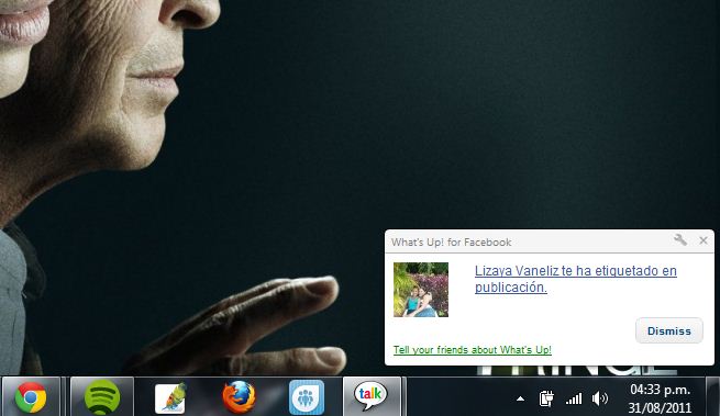 whats up notificaciones de facebook en el escritorio
