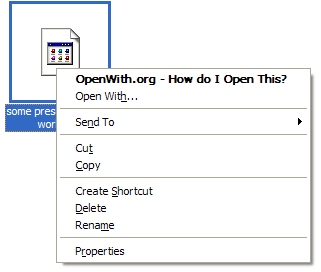 OpenWith.org - How do I open this?