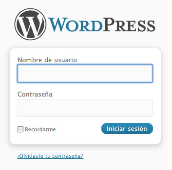 Login de WordPress