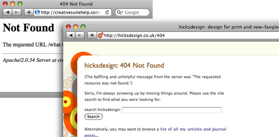 Ejemplo de Error 404
