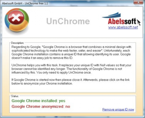 Google Chrome anónimo