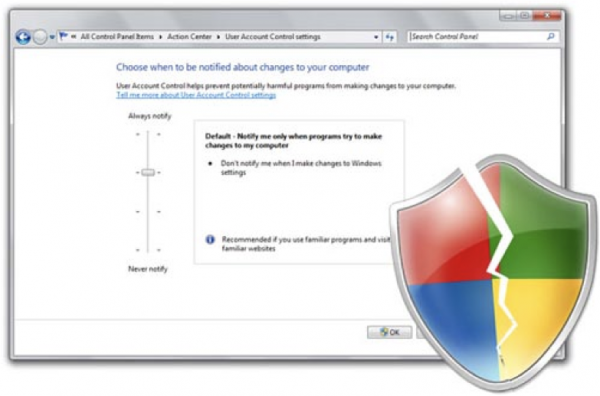 Poca seguridad con Windows 7