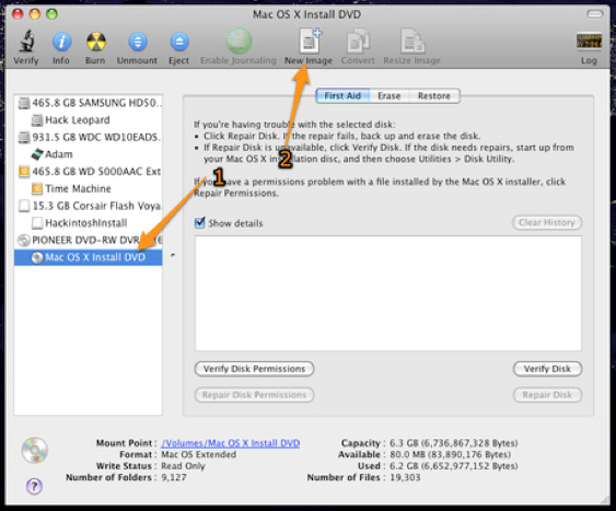 Crear imagen de un DVD en Mac OS X