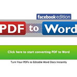 Convierte archivos PDF a Word desde Facebook