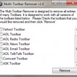 Desinstalar y eliminar barras de herramientas de tu navegador con Multi-Toolbar Remover