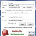 MailMyFile: envía correos electrónicos desde el menú contextual de Windows