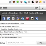 Escucha música mientras navegas en Google Chrome con +Music