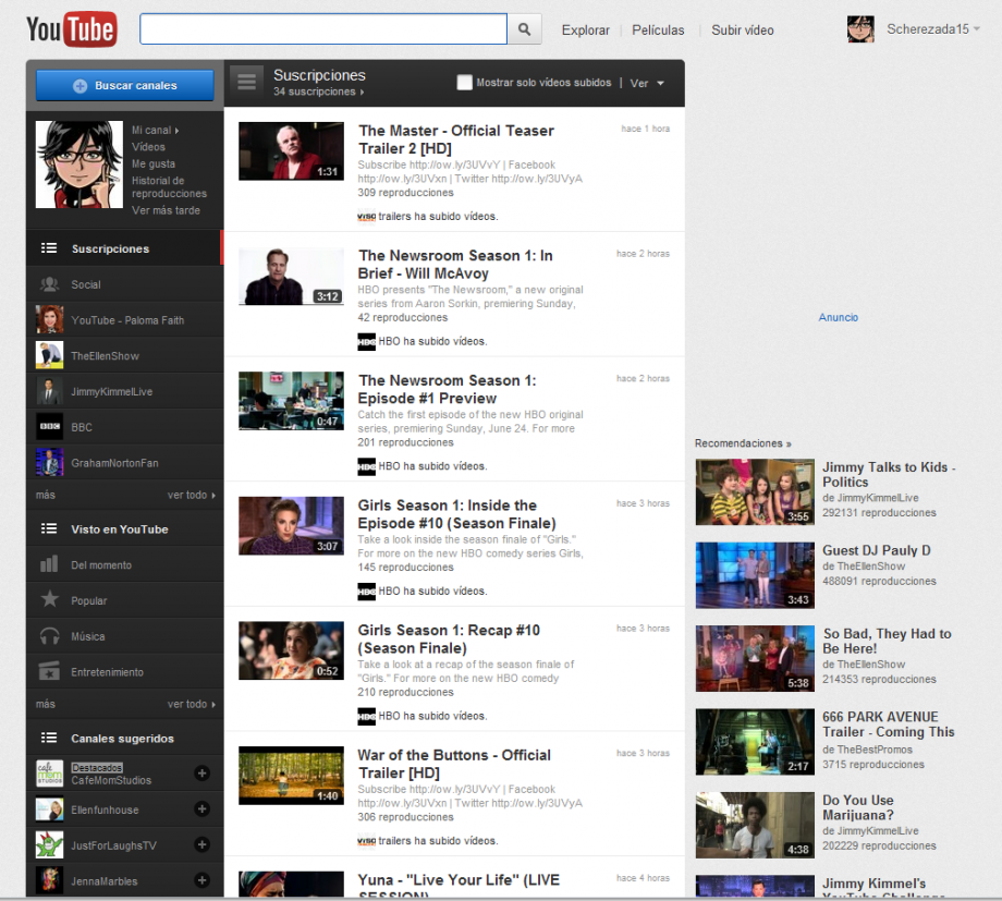 Cómo activar la nueva versión de YouTube