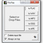 FlicFlac: Convertidor de audio ligero y veloz.
