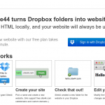 Site44: plataforma que te permite usar Dropbox como un hosting para tu web