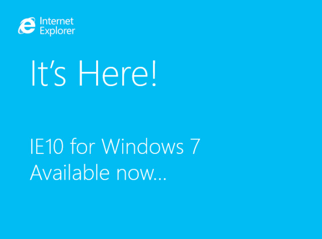 IE 10 Windows 7