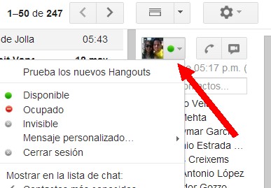 Hangouts gmail