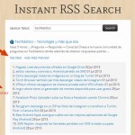 Instant RSS Search: potente buscador de RSS con previsualización