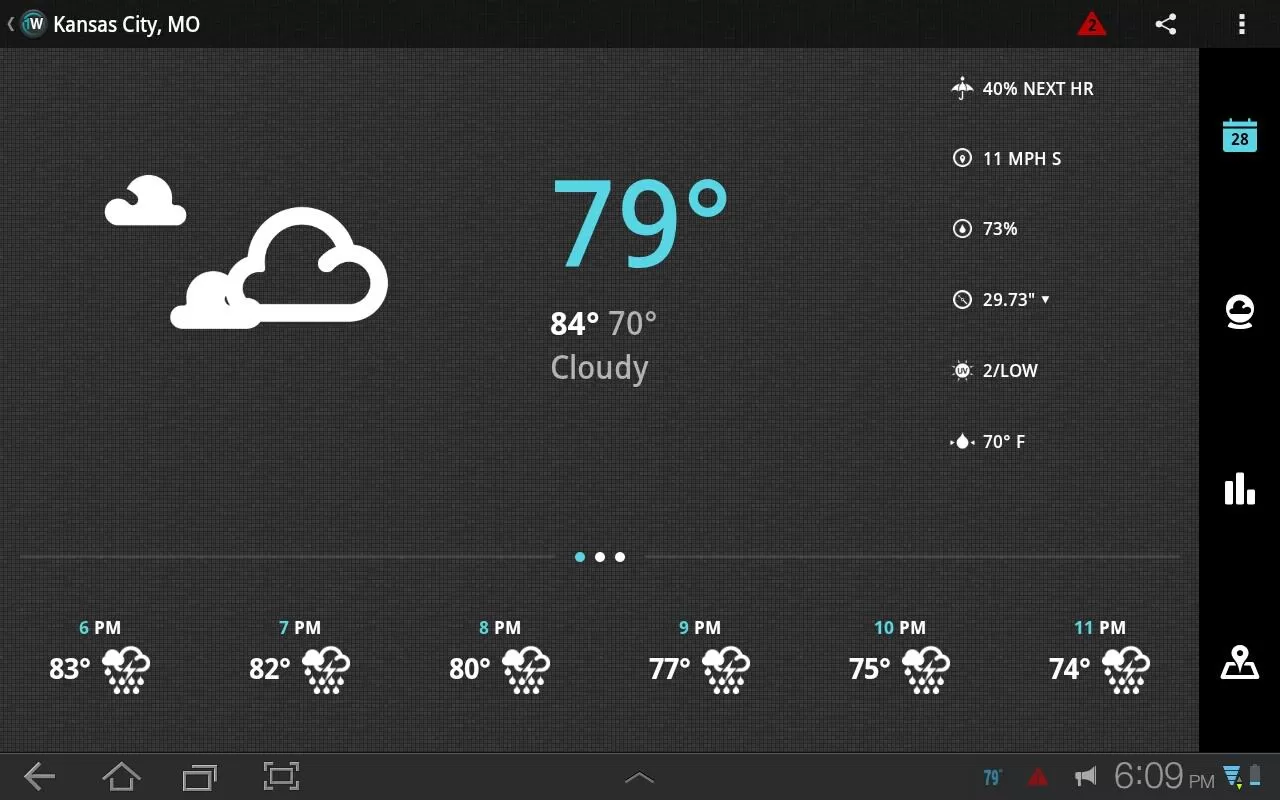 1Weather: aplicación del clima súper completa y hermosa para Android