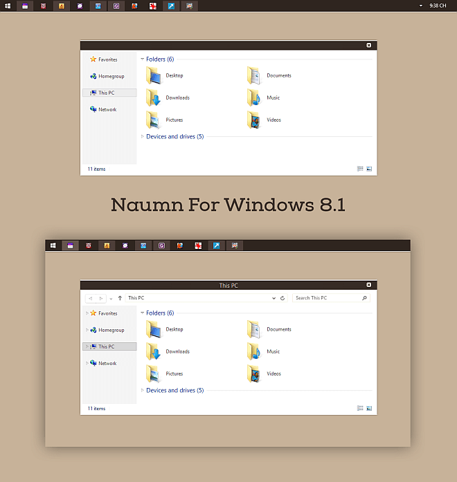 Naumn Windows 8.1 Theme