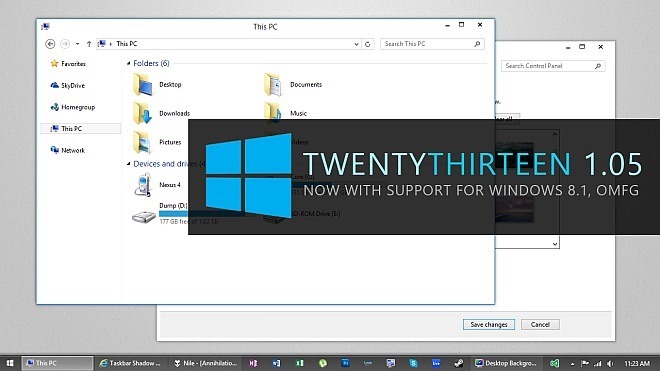 TwentyThirteen Theme for Windows 8.1