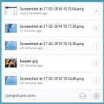 Jumpshare te permite subir, compartir archivos y tomar capturas en un solo clic
